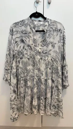 Vestido indiano estampado