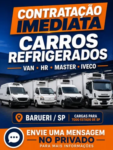 Agrega-se veiculos refrigerados barueri