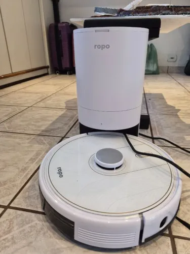 Robô Aspirador Ropo Glass 5 Pro 4 em 1 esterilização por UV autolimpante