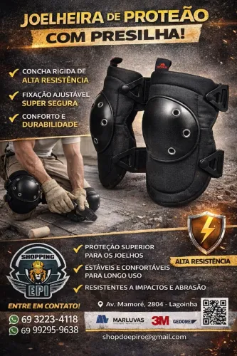 JOELHEIRA PROTECAO COM PRESILHA - WORKER
