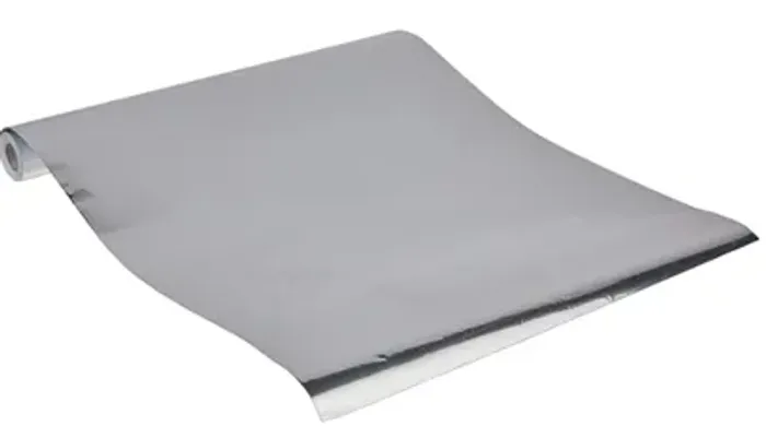 Papel Contact Metalizado Prata VMP-TAC 10m Autoadesivo Novo
