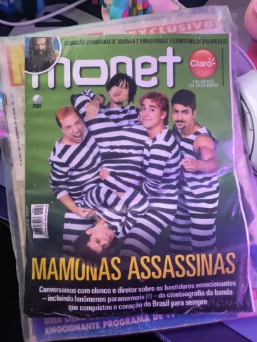 Lote Revistas Mamonas Assassinas - Manchete Original de 1996 + Monet Lacrada