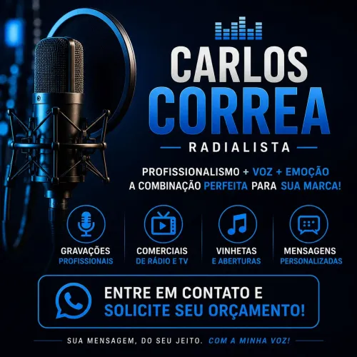 Eu vou gravar um comercial para sua marca, loja etc
