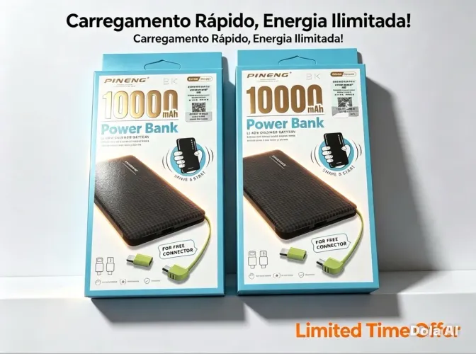 Carregador Power Bank Novo sem uso