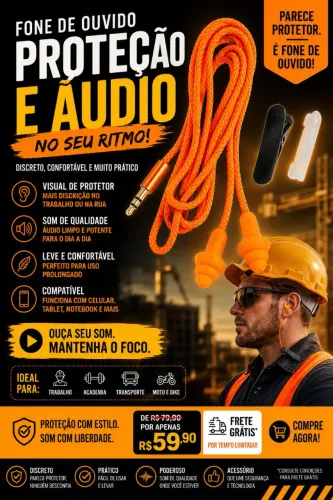 fone de ouvido / protetor auricular 