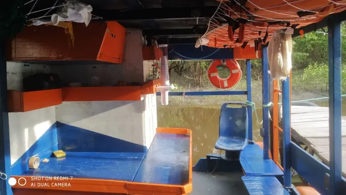 Barco balsa casa completa