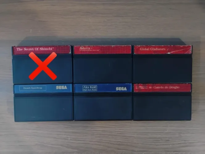 Lote Cartuchos Master System originais