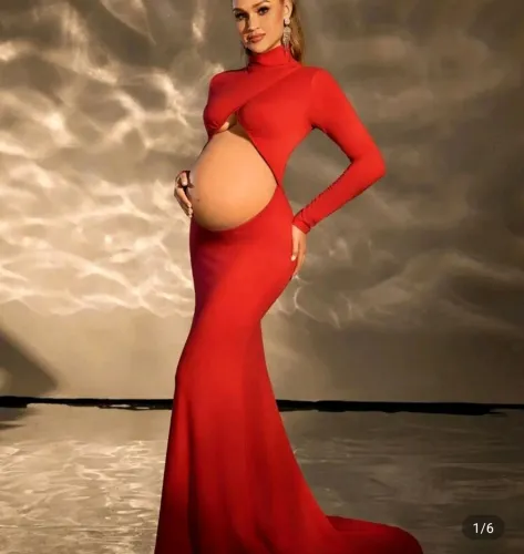 Vestido pra ensaio fotográfico gestante