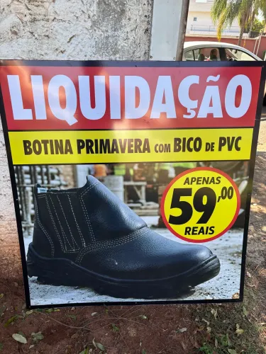 BOTINA de E.P.I. LEGÍTIMA ECOSAFETY PRIMAVERA só 59 reais cada par.