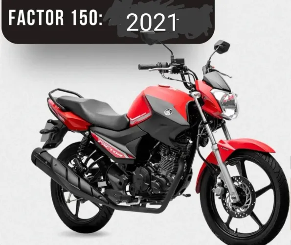 Yamaha Factor 150 ED flex 2021 Vermelha - Impecável e Muito Econômica!