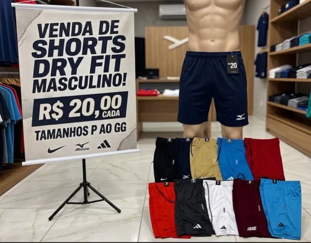 Promoção bermuda camisa dry fit calção short academia esportes