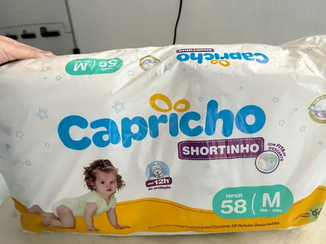 Fralda capricho M shortinho