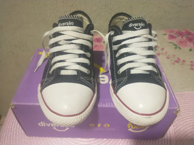 Tênis infantil masculino estudantil modelo ALL Star 