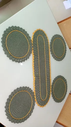 Jogo americano suplast - 5 peças - entrega por nossa conta 