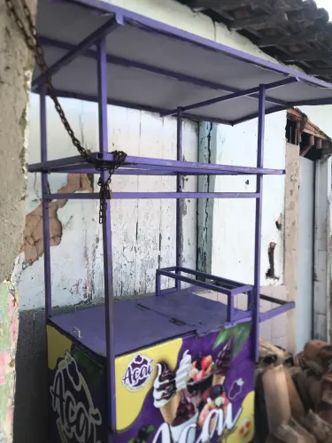 Carrinho de açaí completo com coberta
