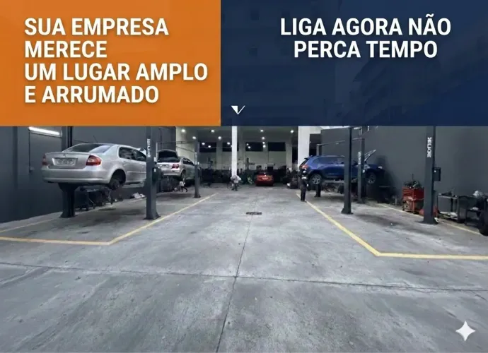 Garpão com vagas de estacionamento