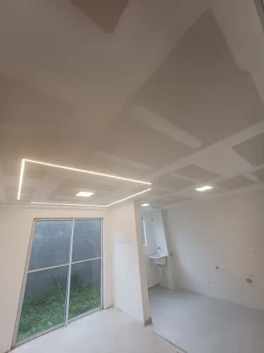 Drywall, elétrica e iluminação 