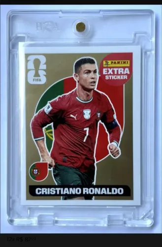 Figurinha extra Sticker Cristiano Ronaldo 2026 Gold