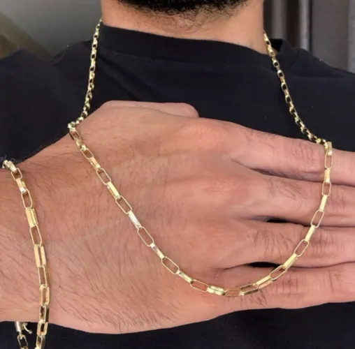 Corrente e Pulseira tijolinho