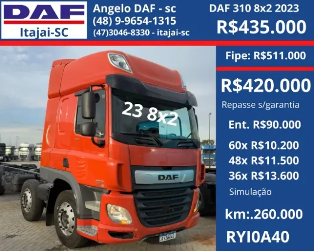 DAF 310 8x2 2023