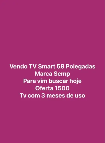 TV smart 58 polegadas