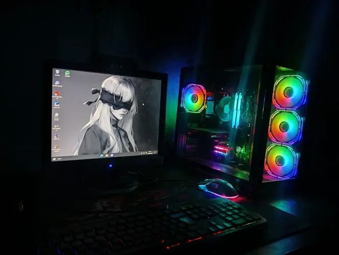 PC gamer completo Ryzen 5 4600G ( aceito ofertas ) troco por moto