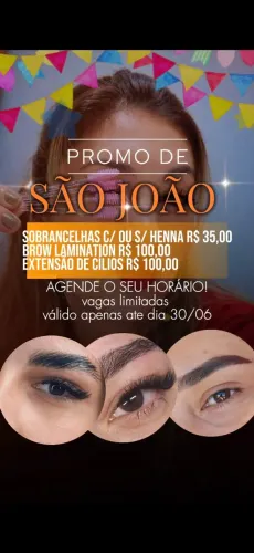 Promoções extensão de cilios