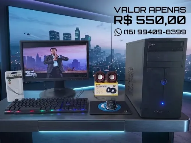 PC GAMER COMPLETO COM JOGOS INSTALADOS, GTA 5, VALORANT, MINECRAFT E ROBLOX