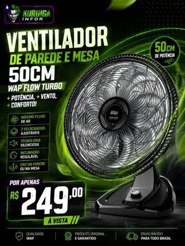 ? VENTILADOR WAP FLOW TURBO 50CM ?