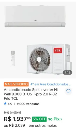 Ar condicionado TCL 9000