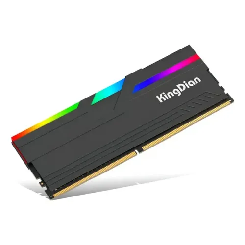 Memória Gamer DDR4 8GB 3200Mhz Kingdian RGB Black Intel e AMD - WZetta