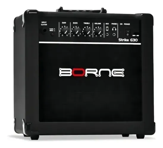 Cubo Amplificador Para Guitarra Borne Strike G30 Preto 15w