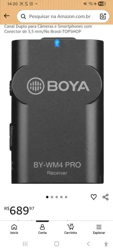 Boya BY-WM4 Pro RX - Receptor Digital Sem Fio