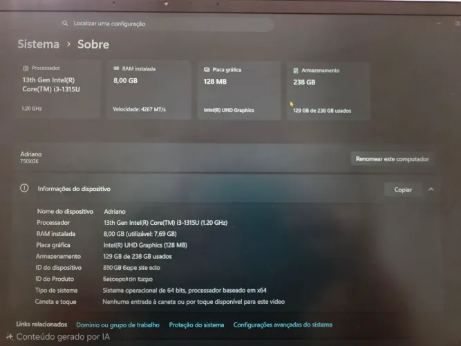 Galaxy Book4 Estado de Novo