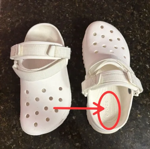 ? Crocs Plataforma com Velcro Original Estado Novo 35/36