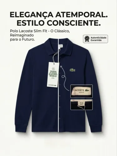 Polo Lacoste Slim Fit - O Clássico,