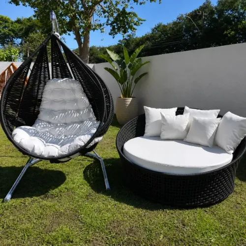 Kit chaise + balanço em corda náutica