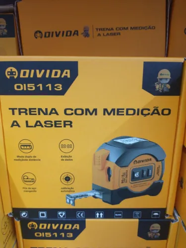 Trena 2em1 com medição a Laser 60 metros