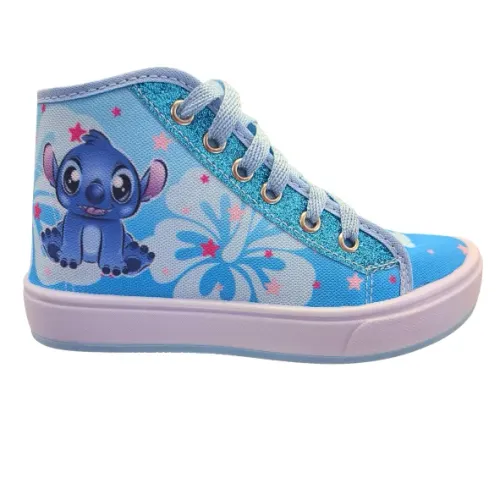 Tênis Casual Cano Alto Meninas Infantil Stit Ortobessa Azul 46I0237