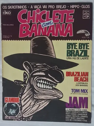 REVISTA CHICLETE COM BANANA Ano IV Número 18 1989 Ótimo estado!