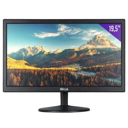 Monitor LED Skul 19.5"HD 75Hz Preto