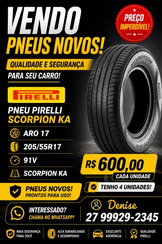 Pneu Pirelli Aro 17 Scorpion KA 205/55R17 91V
