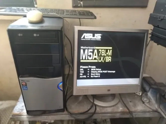 PC Completo AMD Quad Core funcionando
