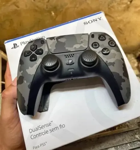 CONTROLE SEM FIO DUALSENSE PS5 CAMUFLADO - Lacrado e Original
