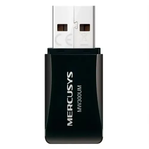 Adaptador Wireless Mercusys N300 Mini, USB, 2.4GHz, 300Mbps - MW300UM
