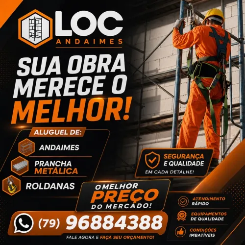 Andaimes , Prancha Metálica e Roldanas