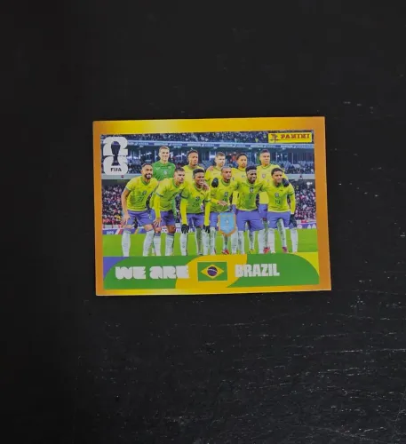 FIGURINHA COPA DO MUNDO 2026 - BRASIL DOURADA MC DONALDS - EDICAO LIMITADA ORIGINAL PANINI