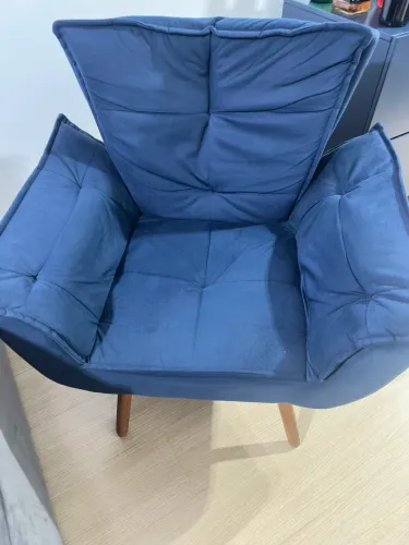 02 POLTRONAS NOVAS AZUL