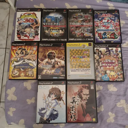 Pacote 10 jogos japoneses Playstation 2