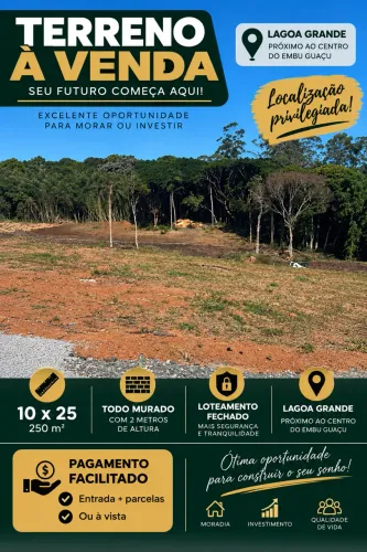 Terreno a venda Embu Guaçu 
